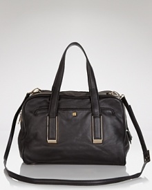This Pour La Victoire satchel is the last word in easy cool, ideally sized for every errand and outing. In leather, it's the new staple carryall.