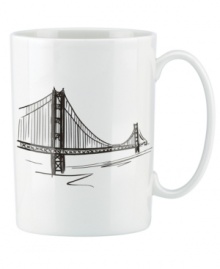 Set the table with a new point of view. Etched with the Bay Bridge, this Lenox accent mug brings San Francisco style to the understated elegance of Tin Can Alley dinnerware. Set the table with a new point of view. Etched with the Bay Bridge, this Lenox accent mug brings San Francisco style to the understated elegance of Tin Can Alley dinnerware.