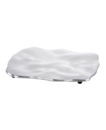 Pretty and polished, this Organics trivet from Lenox combines a natural shape in bright aluminum with a playful ruffled edge. Qualifies for Rebate Pretty and polished, this Organics trivet from Lenox combines a natural shape in bright aluminum with a playful ruffled edge. Qualifies for Rebate