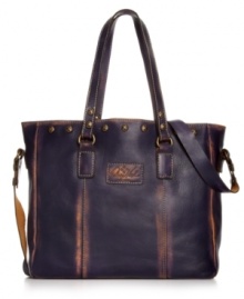 Laid-back with a vintage vibe, this classic tote from Patricia Nash is all about the details. Sumptuous overdyed leather, detail stitching and antiqued brass hardware showcase custom craftsmanship, while the inside is luxuriously spacious and exquisitely organized for all your essentials. Laid-back with a vintage vibe, this classic tote from Patricia Nash is all about the details. Sumptuous overdyed leather, detail stitching and antiqued brass hardware showcase custom craftsmanship, while the inside is luxuriously spacious and exquisitely organized for all your essentials.