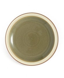 Warm, natural colors and a retro feel combine in this decidedly modern salad plate. From Denby's dinnerware and dishes collection. Warm, natural colors and a retro feel combine in this decidedly modern salad plate. From Denby's dinnerware and dishes collection.