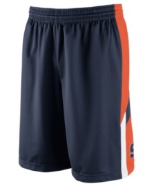 Get your game on while supporting your favorite NCAA team with these Syracuse Orange basketball shorts featuring Dri-Fit technology from Nike. Get your game on while supporting your favorite NCAA team with these Syracuse Orange basketball shorts featuring Dri-Fit technology from Nike.