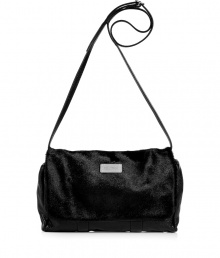 Detailed with a removable shoulder strap for day to evening practicality, See by Chlo?s haircalf and leather clutch is a chic choice for cool city looks - Haircalf flap with magnetic snap, seamed grainy black leather, top zip, 2 inside front slit pockets - Wear with everything from jeans and pullovers to cocktail dresses and heels Detailed with a removable shoulder strap for day to evening practicality, See by Chlo?s haircalf and leather clutch is a chic choice for cool city looks - Haircalf flap with magnetic snap, seamed grainy black leather, top zip, 2 inside front slit pockets - Wear with everything from jeans and pullovers to cocktail dresses and heels