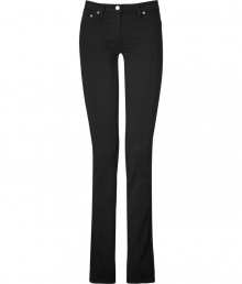 Perfect for pairing with brightly printed tops, Roberto Cavallis cutout detailed jeans are as sultry as they are stylish - Classic five-pocket style, zip fly, button closure, belt loops - Slim, straight leg - Wear with a printed top and sleek black heels