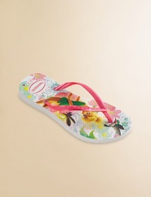 Everyone's favorite flip flops, now for your little one, gets an update with a charming Tinkerbell print and thin straps for added comfort and style.Slip-on stylePVC upperRubber soleMade in Brazil Everyone's favorite flip flops, now for your little one, gets an update with a charming Tinkerbell print and thin straps for added comfort and style.Slip-on stylePVC upperRubber soleMade in Brazil