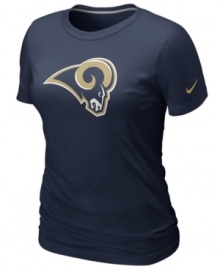 Team player. Show support for your favorite football team in this St. Louis Rams NFL t-shirt from Nike. Team player. Show support for your favorite football team in this St. Louis Rams NFL t-shirt from Nike.