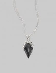 From the Superstud Collection. A grey cat's eye and quartz spike pendant suspends from a sterling silver chain link.Grey cat's eye Quartz Sterling silver Length, about 18 Pendant length, about 1½ Lobster clasp closure Imported From the Superstud Collection. A grey cat's eye and quartz spike pendant suspends from a sterling silver chain link.Grey cat's eye Quartz Sterling silver Length, about 18 Pendant length, about 1½ Lobster clasp closure Imported