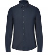 Your casual look just got an urbane-cool kick with this slim fit button down from Michael Kors - Spread collar, long sleeves, front button placket, slim fit - Pair with slim jeans, chinos, or corduroys