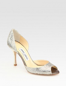 EXCLUSIVELY AT SAKS. From the 24:7 Collection. Simply elegant, this glittery leather peep-toe d'Orsay has a mesh stitched overlay for added texture. Self-covered heel, 3¼ (80mm) Peep toe Leather lining and sole Made in ItalyOUR FIT MODEL RECOMMENDS ordering true size. EXCLUSIVELY AT SAKS. From the 24:7 Collection. Simply elegant, this glittery leather peep-toe d'Orsay has a mesh stitched overlay for added texture. Self-covered heel, 3¼ (80mm) Peep toe Leather lining and sole Made in ItalyOUR FIT MODEL RECOMMENDS ordering true size.