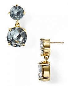 Make shimmering jewelry your signature with kate spade new york's faceted drop earrings. With denim or dressed to the nines, these crystal baubles add vintage glamour.