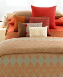 Featuring 300-thread count combed cotton percale, the Atlas fitted sheet embellishes your bed with Calvin Klein luxury. (Clearance) Featuring 300-thread count combed cotton percale, the Atlas fitted sheet embellishes your bed with Calvin Klein luxury. (Clearance)