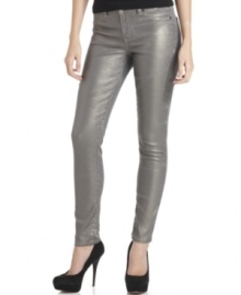Heavy metal: these metallic coated jeans from Calvin Klein Jeans add instant edge to any wardrobe!
