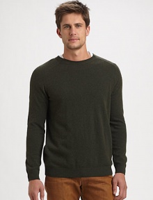 Ideal for weekend wear, this crewneck pullover sweater is effortlessly shaped in a luxurious wool blend, for long lasting style and comfort.CrewneckRibbed knit collar, cuffs and hem40% wool/30% viscose/20% polyamide/10% cashmereHand washImported