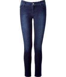Stylish skinny jeans are must-have item in any smart womans closet - This pair features dark denim in an ideal wash - Touch of stretch creates a form fit for a flattering silhouette - Designed in a classic five-pocket style - Perfect jeans for most occasions, easily dress up or down - Try with a silk blouse, blazer and heels or with a favorite tee and flats or sneakers Stylish skinny jeans are must-have item in any smart womans closet - This pair features dark denim in an ideal wash - Touch of stretch creates a form fit for a flattering silhouette - Designed in a classic five-pocket style - Perfect jeans for most occasions, easily dress up or down - Try with a silk blouse, blazer and heels or with a favorite tee and flats or sneakers