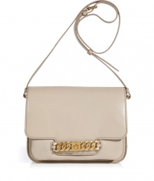 With a hint of 1960s sophistication, this ultra-chic day-to-night purse from Marc by Marc Jacobs will give your look an instant upgrade - Front flap with gold-toned logo chain closure, adjustable shoulder strap, internal pockets, back patch pocket, smooth leather - Wear with an elevated jeans-and-tee ensemble or with a casual cocktail look With a hint of 1960s sophistication, this ultra-chic day-to-night purse from Marc by Marc Jacobs will give your look an instant upgrade - Front flap with gold-toned logo chain closure, adjustable shoulder strap, internal pockets, back patch pocket, smooth leather - Wear with an elevated jeans-and-tee ensemble or with a casual cocktail look
