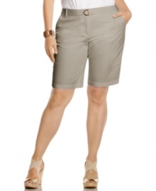 Charter Club's plus size Bermuda shorts are must-haves for classic spring/summer style!