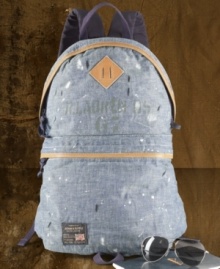 A go-anywhere necessity in rugged cotton chambray steps in line with surplus-style classics thanks to paint splatters and well-worn leather accents. A go-anywhere necessity in rugged cotton chambray steps in line with surplus-style classics thanks to paint splatters and well-worn leather accents.