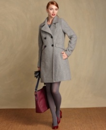 Fall into chilly days in Tommy Hilfiger's tailored coat, rendered in a cozy wool blend sure to keep you warm. Fall into chilly days in Tommy Hilfiger's tailored coat, rendered in a cozy wool blend sure to keep you warm.