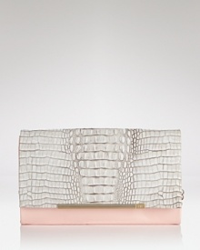 DIANE von FURSTENBERG's patent and embossed leather clutch is a cool girl's party plus one. Textured leather is on trend, while the shape is utterly revel-ready. DIANE von FURSTENBERG's patent and embossed leather clutch is a cool girl's party plus one. Textured leather is on trend, while the shape is utterly revel-ready.