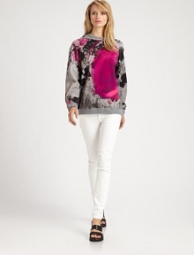 A vibrant, painterly detail and an abstracted rose print decorate this cozy cotton pullover.Attached HoodRib-knit cuffs and hemlineCottonDry cleanMade in Italy of imported fabricModel shown is 5'10 (177cm) wearing US size Small. A vibrant, painterly detail and an abstracted rose print decorate this cozy cotton pullover.Attached HoodRib-knit cuffs and hemlineCottonDry cleanMade in Italy of imported fabricModel shown is 5'10 (177cm) wearing US size Small.