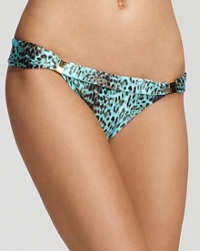 Take this season's animal print trend poolside with this printed bikini bottom from ViX. In a bold spot-splashed pattern, this piece hints at your wild side.