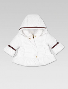 Puffy, waterproof nylon jacquard is adorned with mini GG print and signature web detail on hood and cuffs.HoodedStand collarLong sleevesConcealed zip-front with snap placket coveringAngled hand pocketsPuff hem and cuffsFully linedPolyamideDry cleanMade in Italy Please note: Number of buttons may vary depending on size ordered. Puffy, waterproof nylon jacquard is adorned with mini GG print and signature web detail on hood and cuffs.HoodedStand collarLong sleevesConcealed zip-front with snap placket coveringAngled hand pocketsPuff hem and cuffsFully linedPolyamideDry cleanMade in Italy Please note: Number of buttons may vary depending on size ordered.