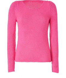 Vibrant color and warmth in one - Fashionable knit sweater in neon pink with moderately-wide stitches - Slim cut with round neck and long sleeves - Wear with bold-patterned skirt and moto boots for an art opening, with a pencil skirt and knee-high boots for the office, or with jeans, flats and a stylish shopper for the weekend Vibrant color and warmth in one - Fashionable knit sweater in neon pink with moderately-wide stitches - Slim cut with round neck and long sleeves - Wear with bold-patterned skirt and moto boots for an art opening, with a pencil skirt and knee-high boots for the office, or with jeans, flats and a stylish shopper for the weekend