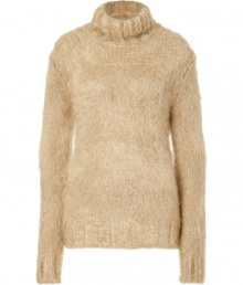 Ultra cozy and equally chic, Michael Kors mohair-wool turtleneck is a luxe staple perfect for upgrading your casual winter look - Turtleneck, long sleeves, ribbed trim - Slim fit - Wear with everything from skirts and boots to favorite skinnies and flats