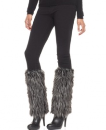 Feel fierce with every step with these faux fur boot toppers by David & Young that will help you take a walk on the wild side. Feel fierce with every step with these faux fur boot toppers by David & Young that will help you take a walk on the wild side.