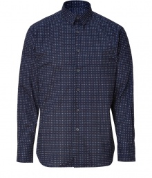Add a preppy-cool kick to your casual basics with this stylish button down from PS Paul Smith - Spread collar, long sleeves, front button placket, slim fit, curved hem - Pair with straight leg jeans, chinos, or slim trousers Add a preppy-cool kick to your casual basics with this stylish button down from PS Paul Smith - Spread collar, long sleeves, front button placket, slim fit, curved hem - Pair with straight leg jeans, chinos, or slim trousers