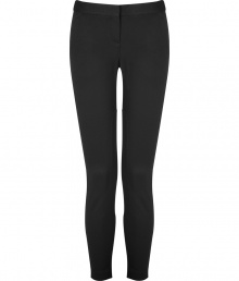 Build the foundation of countless looks with Theorys ultra-flattering black ankle pants - Hidden hook closure, zip fly, side slit pockets - Form-fitting - Wear with everything from tees and oversized pullovers to silk tops and heels Build the foundation of countless looks with Theorys ultra-flattering black ankle pants - Hidden hook closure, zip fly, side slit pockets - Form-fitting - Wear with everything from tees and oversized pullovers to silk tops and heels