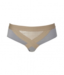 Spearheading the innerwear-as-outerwear trend, VPLs easy to layer pieces offer a fashion-forward alternative to lingerie - Contrasting elastic waistband, banded front detail with metallic inlay, back dart detail - Perfect under any outfit or paired with a matching bra for stylish lounging Spearheading the innerwear-as-outerwear trend, VPLs easy to layer pieces offer a fashion-forward alternative to lingerie - Contrasting elastic waistband, banded front detail with metallic inlay, back dart detail - Perfect under any outfit or paired with a matching bra for stylish lounging