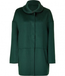 Channel the look of the moment in this cashmere-blend cape-inspired coat from Vanessa Bruno - Rounded stand collar, concealed front button placket, cape-style long sleeves, slit pockets, slightly flared silhouette - Wear with slim trousers or skinny jeans, a cashmere pullover, and ankle boots Channel the look of the moment in this cashmere-blend cape-inspired coat from Vanessa Bruno - Rounded stand collar, concealed front button placket, cape-style long sleeves, slit pockets, slightly flared silhouette - Wear with slim trousers or skinny jeans, a cashmere pullover, and ankle boots