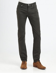 Easy-fit cotton gabardine finished with a hint of stretch, sleekly tailored in a classic straight-leg style.Button-front waistBelt loopsFive-pocket styleInseam, about 3498% cotton/2% elastaneDry cleanImportedOUR FIT MODEL RECOMMENDS ordering true size. Easy-fit cotton gabardine finished with a hint of stretch, sleekly tailored in a classic straight-leg style.Button-front waistBelt loopsFive-pocket styleInseam, about 3498% cotton/2% elastaneDry cleanImportedOUR FIT MODEL RECOMMENDS ordering true size.