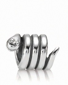 Add a protective amulet to your PANDORA collection with this sterling silver serpent charm. Add a protective amulet to your PANDORA collection with this sterling silver serpent charm.
