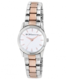 Warm up to the rose-gold trend with this two-tone watch from BCBGeneration. Warm up to the rose-gold trend with this two-tone watch from BCBGeneration.