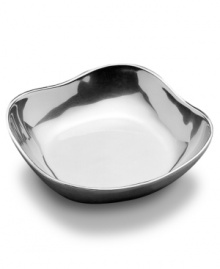 Present and polish off the main course with contemporary flair using the Boston large bowl. At once round and square in brilliant Armetale metal, this simple, versatile serveware shines at everyday meals and festive gatherings. Present and polish off the main course with contemporary flair using the Boston large bowl. At once round and square in brilliant Armetale metal, this simple, versatile serveware shines at everyday meals and festive gatherings.