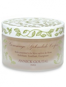 A gentle all-over body exfoliating body scrub that is formulated with active rose sap and crushed apricot seed to exfoliate dry, rough skin, leaving skin soft, smooth and toned. Leaves a fresh, light scent on skin. For all skin types. 6.7 oz. A gentle all-over body exfoliating body scrub that is formulated with active rose sap and crushed apricot seed to exfoliate dry, rough skin, leaving skin soft, smooth and toned. Leaves a fresh, light scent on skin. For all skin types. 6.7 oz.