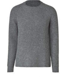 Elegant, streamlined staples anchor any wardrobe, and this grey pullover from Marc Jacobs proves a ready addition to any closet - Crafted from a sumptuously soft, pure alpaca knit - Slim cut fits close to the body - Classic crew neck and subtle, all-over rib trim - Seamlessly transitions from work to weekend and pairs perfectly with jeans, chinos, cords or dress trousers Elegant, streamlined staples anchor any wardrobe, and this grey pullover from Marc Jacobs proves a ready addition to any closet - Crafted from a sumptuously soft, pure alpaca knit - Slim cut fits close to the body - Classic crew neck and subtle, all-over rib trim - Seamlessly transitions from work to weekend and pairs perfectly with jeans, chinos, cords or dress trousers