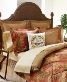Give your room a make-under with the relaxed, beachy style of Tommy Bahama's Orange Cay pieces. An earthy palette and wicker-inspired print give this decorative pillow a stylish, contemporary feel. Give your room a make-under with the relaxed, beachy style of Tommy Bahama's Orange Cay pieces. An earthy palette and wicker-inspired print give this decorative pillow a stylish, contemporary feel.