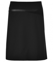 A modern separate perfect for taking work looks into cocktails, Piazza Sempiones leather and suede detailed wool stretch skirt lends a smart and sophisticated edge to you outfit - Leather/suede trim around the top, paneled sides with overlap vent detail at back, exposed metal back zip - Softly flared, tailored fit - Team with feminine silk tops, heels and a statement tote A modern separate perfect for taking work looks into cocktails, Piazza Sempiones leather and suede detailed wool stretch skirt lends a smart and sophisticated edge to you outfit - Leather/suede trim around the top, paneled sides with overlap vent detail at back, exposed metal back zip - Softly flared, tailored fit - Team with feminine silk tops, heels and a statement tote