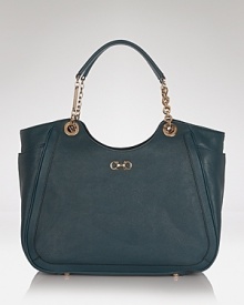With it's ever-chic shape, Salvatore Ferragamo's satchel has been crafted to see you from season to season. The spacious design of this leather piece is ideal for carrying from desk-to-dinner, adding day-right polish. With it's ever-chic shape, Salvatore Ferragamo's satchel has been crafted to see you from season to season. The spacious design of this leather piece is ideal for carrying from desk-to-dinner, adding day-right polish.