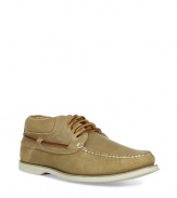 Channel preppy-cool style in these moccasin style shoes from Polo Ralph Lauren - Stitched moccasin toe, leather laces and detailing, contrasting sole with logo detail - Style with chinos and a polo or with jeans and a pullover