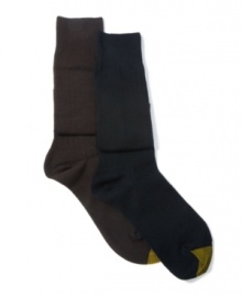 Two for the road. Step up your A-game with these classic, knit knee highs from Gold Toe, featuring moisture control technology and reinforced toe, for lasting comfort and wearability. Two for the road. Step up your A-game with these classic, knit knee highs from Gold Toe, featuring moisture control technology and reinforced toe, for lasting comfort and wearability.