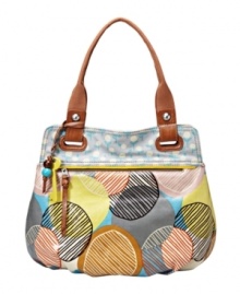 Great with jeans and casual looks, this fun purse by Fossil charms with whimsical prints. Great with jeans and casual looks, this fun purse by Fossil charms with whimsical prints.