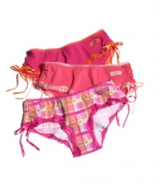 The cutest of cotton hipsters with cheeky little bows at the sides, by DKNY. Style #543028 The cutest of cotton hipsters with cheeky little bows at the sides, by DKNY. Style #543028