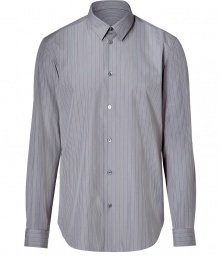 Stylish faded rain sport shirt from Marc by Marc Jacobs - Dress up your day look in this sophisticated cotton button down - Small spread collar and slim, modern silhouette - Style with trousers, a blazer, and dress shoes