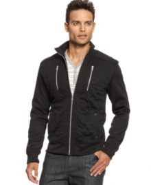 There's no contest in INC International Concepts' Girls vs. Suits track jacket. You'll turn any outfit into a fashionable ensemble with this versatile look. There's no contest in INC International Concepts' Girls vs. Suits track jacket. You'll turn any outfit into a fashionable ensemble with this versatile look.