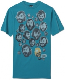 Fans of comedy unite. This Volcom tee celebrates the many faces of Jack Black.