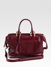 A roomy carryall in luxurious leather, perfectly sized for all your essentials.Double top handles, 6 dropAdjustable shoulder strap, 16½-18½ dropTop zip closureOne inside zip pocketTwo inside open pocketsOne inside pen slotFully lining13W X 10½H X 5¾DImported A roomy carryall in luxurious leather, perfectly sized for all your essentials.Double top handles, 6 dropAdjustable shoulder strap, 16½-18½ dropTop zip closureOne inside zip pocketTwo inside open pocketsOne inside pen slotFully lining13W X 10½H X 5¾DImported